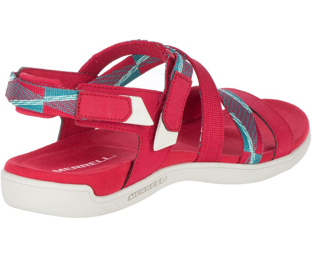 Merrell Sandals Red - District Mendi Backstrap - Womens 94VWXPRUY